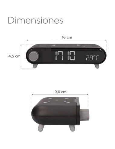 Cargador Inalambrico y Despertador...