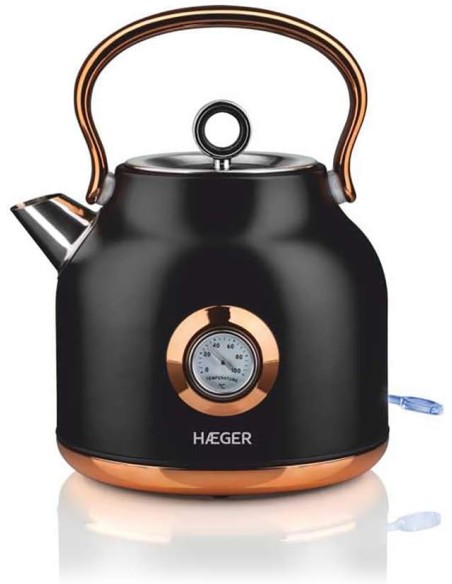 Hervidor Eléctrico HAEGER ART DECO BLACK 17L 2200W