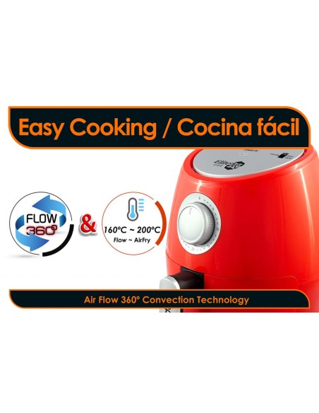 Freidora de Aire Bepro Chef Elitefry Evolution Roja